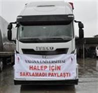 Halep'e Yardım Tırı Yola Çıktı 