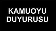 Kamuoyu Duyurusu