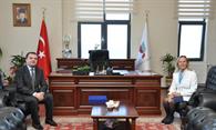 Altınova Subaşı Belde Belediye Başkanı Volkan Yılmaz Rektörümüzü Ziyaret Etti