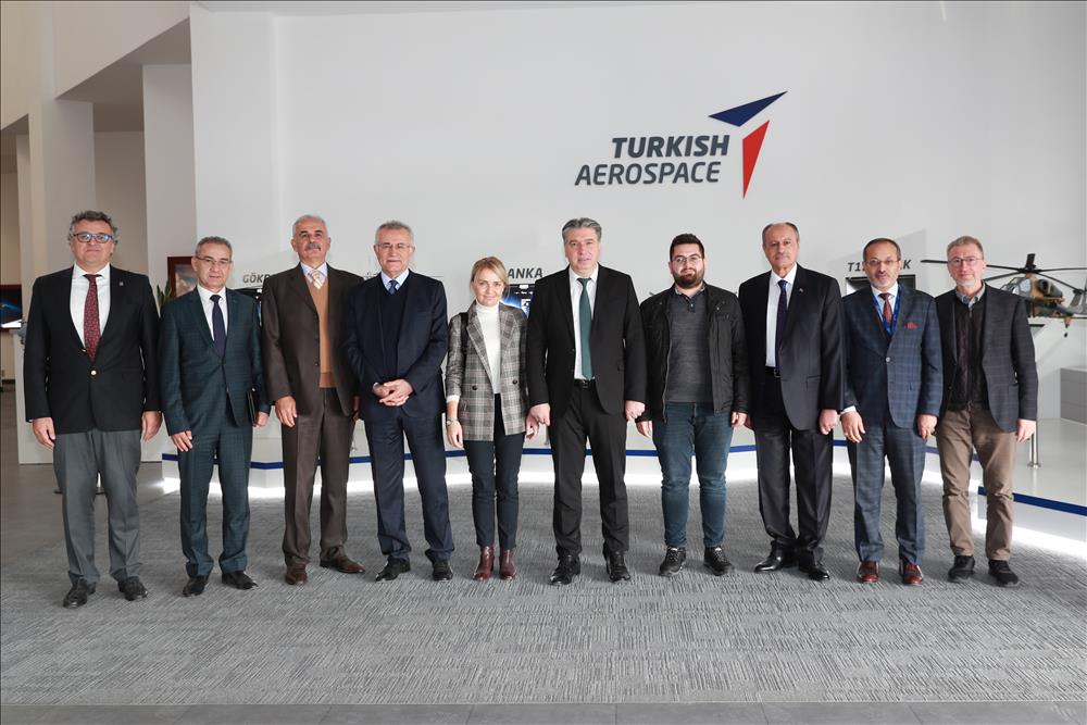 Üniversite Yönetiminden TUSAŞ’a İş Birliği Ziyareti 