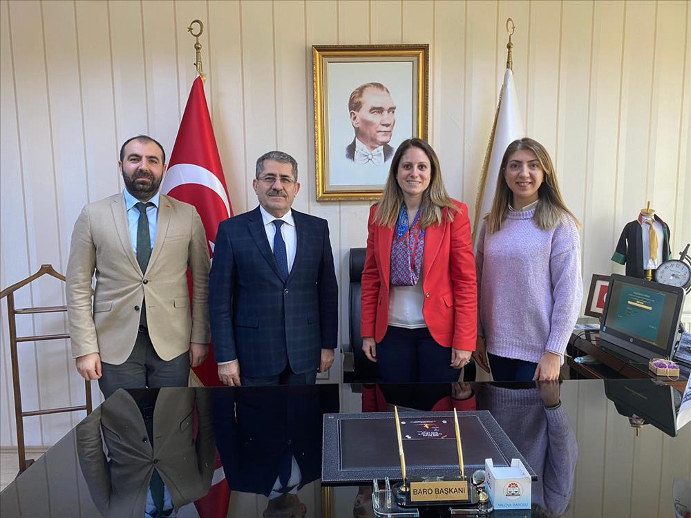 Rektörümüzden Yalova Barosu’na Hayırlı Olsun Ziyareti