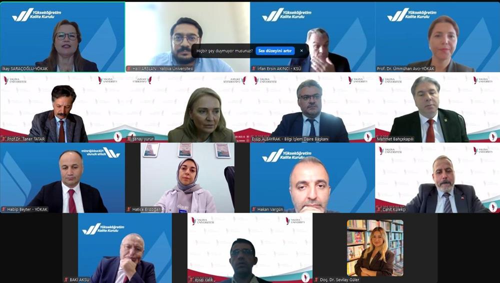 YÖKAK Değerlendirme Takımından Üniversitemize Online Ön Ziyaret