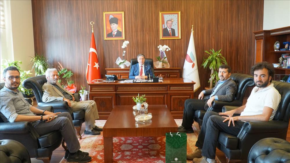Ankara Sosyal Bilimler Üniversitesi Rektörü ve Türkiye Yazarlar Birliğinden Rektörümüze Ziyaret