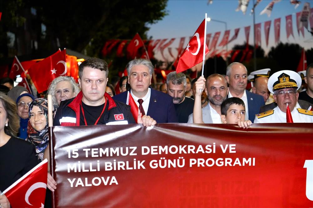 Our Rector, Prof. Mehmet Bahçekapılı, took part in the Democracy March