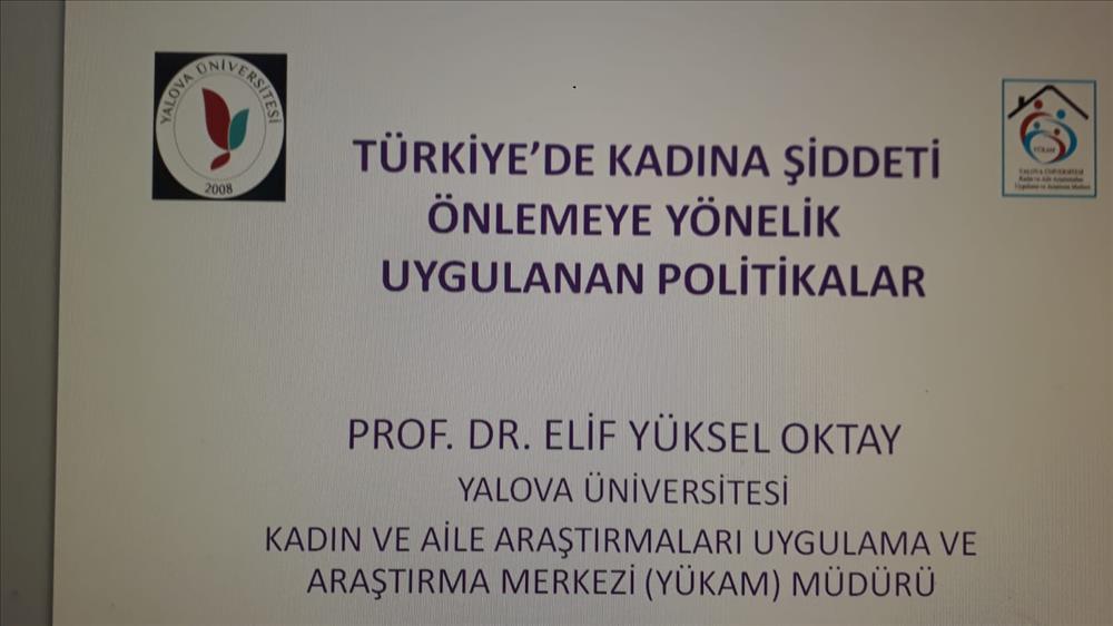 Yalova Üniversitesi Kadına Yönelik Şiddete Sessiz Kalmadı