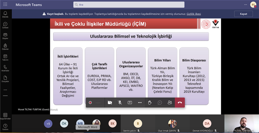 YÜBİTAM Uluslararası İkili ve Çoklu İşbirliği Programları  Hakkında Etkinlik Düzenledi
