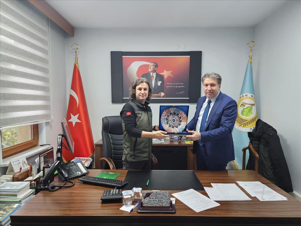 Yalova Üniversitesi Rektörü Orman İşletme Müdürünü Ziyaret Etti