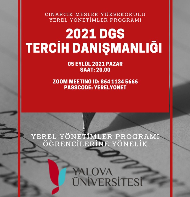 Çınarcık Meslek Yüksekokulu Dikey Geçiş Sınavı (Dgs) Tercih Danışmanlığı Rehberlik Ve Bilgilendirme Toplantısı Gerçekleştirdi