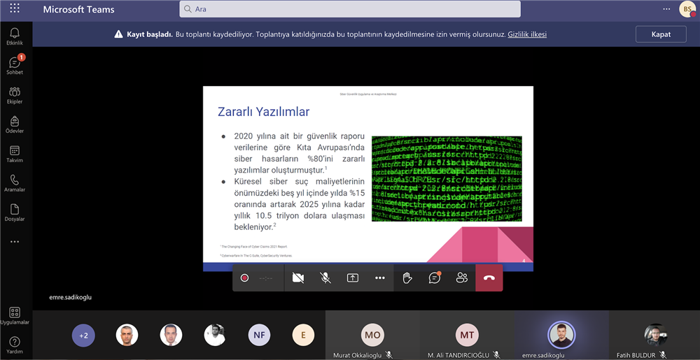 “Siber Zorbalık ve Zararlı Yazılımlar” Semineri Düzenlendi