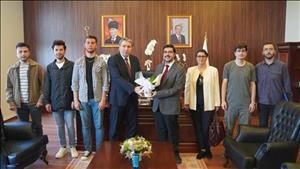Üniversitemiz Öğrenci Konseyi Rektörümüz Prof. Dr. Mehmet Bahçekapılı’yı Ziyaret Etti