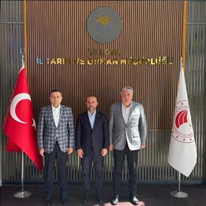 Our Rector, Prof. Mehmet Bahçekapılı, visited the Provincial Director of Agriculture and Forestry, Mustafa İlmeç, accompanied by the AK Party Yalova Provincial Chairman, Umut Güçlü
